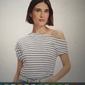 LOFT Ruched Off The Shoulder Top